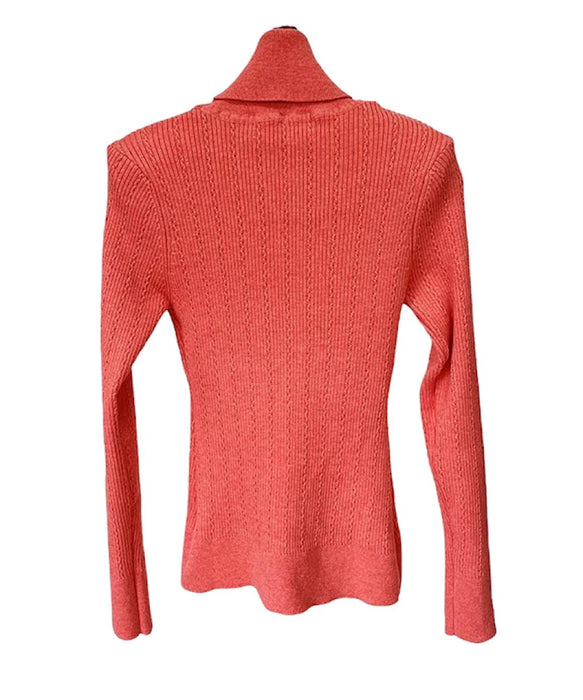Gold Button Knitted Turtleneck Sweater - BEYAZURA.COM