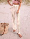Crochet High Waist Beach Pants - Beyazura.com