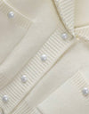Pearl Trimmed Pocket Soft Cardigan - Beyazura.com